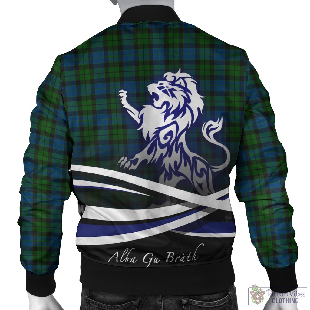 Fraser (of Lovat) Tartan Bomber Jacket Lion & Thistle