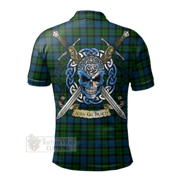 McCoy Tartan Polo Shirt with Family Crest Celtic Skull Style - Tartan Vibes Clothing