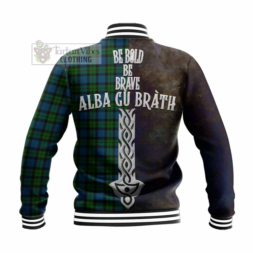 McCoy Tartan Family Crest Baseball Jacket Alba Gu Brath Be Brave Lion Ancient Style - Tartan Vibes Clothing