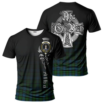 McCoy Tartan T-Shirt Featuring Alba Gu Brath Family Crest Celtic Inspired - Tartan Vibes Clothing