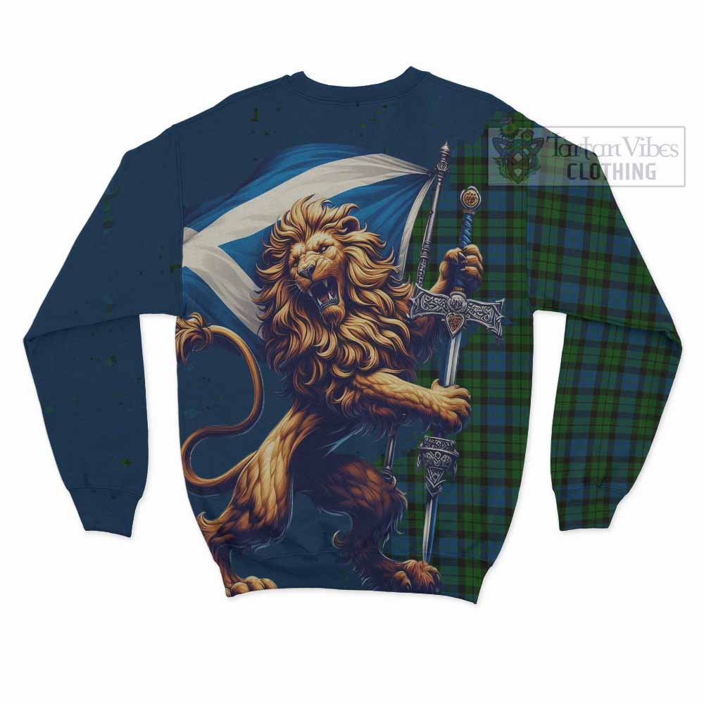 McCoy Tartan Family Crest Sweatshirt with Scottish Majestic Lion - Tartan Vibes Clothing