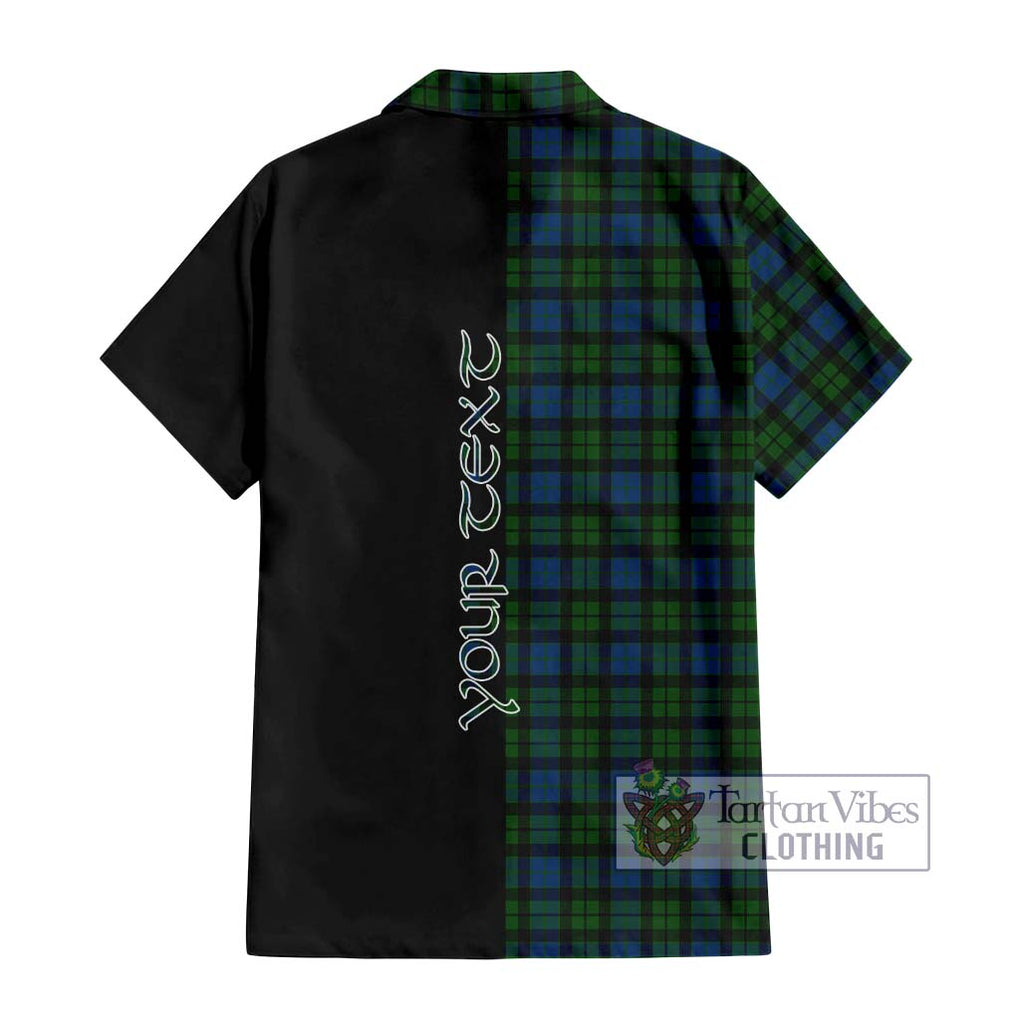 McCoy Tartan Hawaiian Shirt with Family Crest and Half Of Me Style - Tartan Vibes Clothing