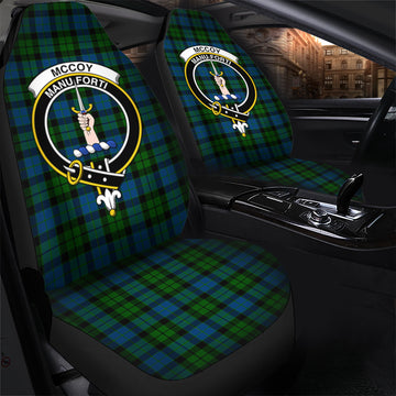 McCoy Tartan Car Seat Cover with Family Crest - Tartan Vibes Clothing