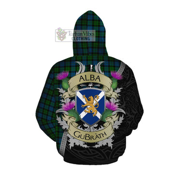 McCoy Tartan Family Crest Cotton Hoodie Lion Rampant Royal Thistle Shield Celtic Inspired Pullover Hoodie - Tartan Vibes Clothing