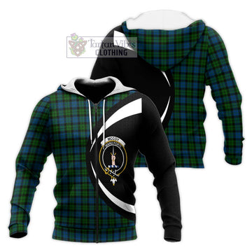 McCoy Tartan Knitted Hoodie with Family Crest Circle Style Unisex Knitted Zip Hoodie - Tartan Vibes Clothing