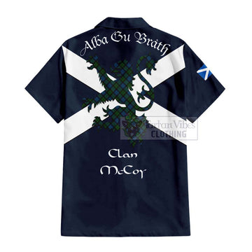 McCoy Tartan Lion Rampant Hawaiian Shirt Proudly Display Your Heritage with Alba Gu Brath and Clan Name - Tartan Vibes Clothing