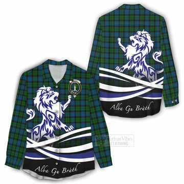 McCoy Tartan Women's Casual Shirt with Alba Gu Brath Regal Lion Emblem - Tartan Vibes Clothing