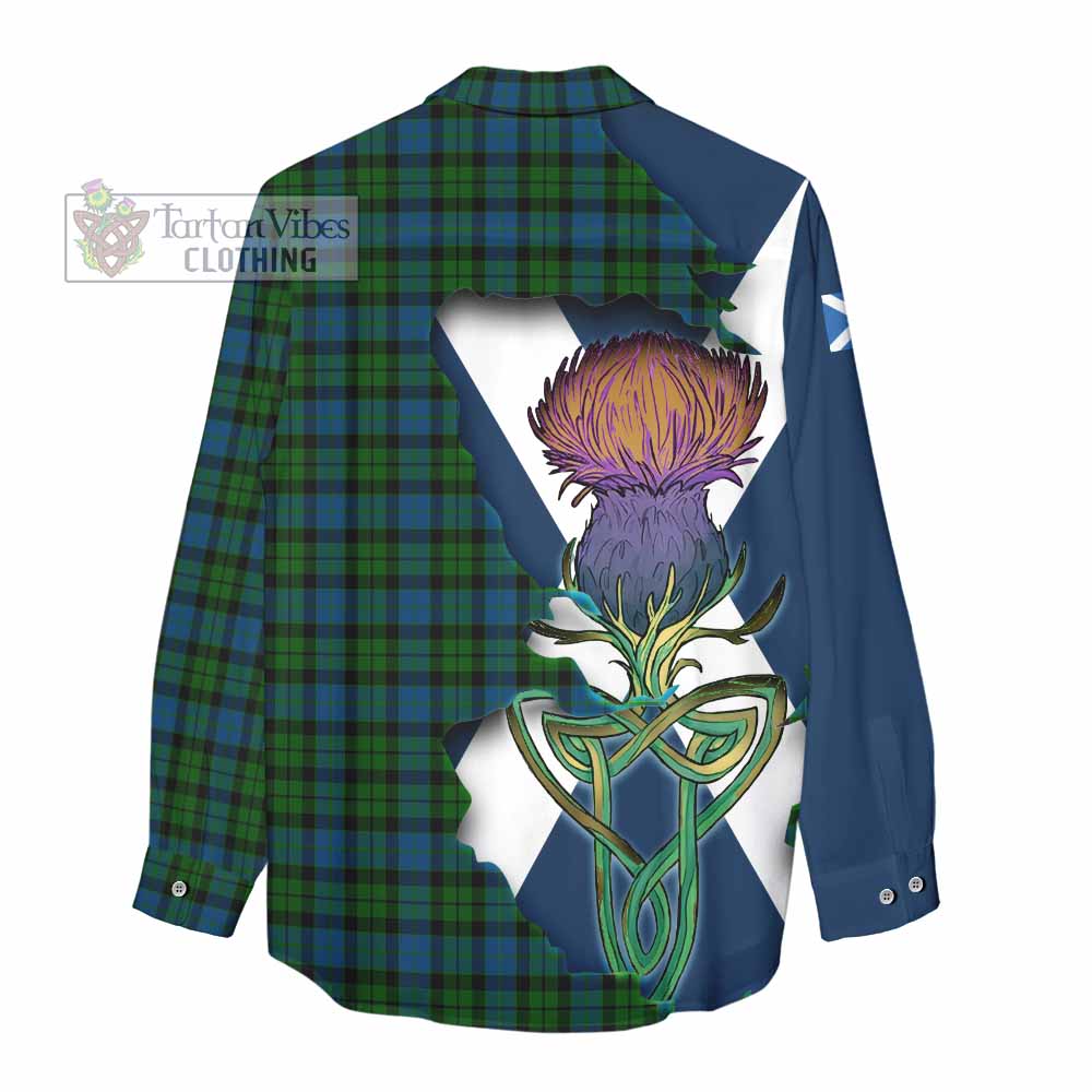 McCoy Tartan Family Crest Women's Casual Shirt Scottish Thistle Celtic Inspired - Tartan Vibes Clothing