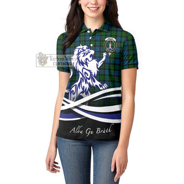 McCoy Tartan Women's Polo Shirt with Alba Gu Brath Regal Lion Emblem - Tartan Vibes Clothing