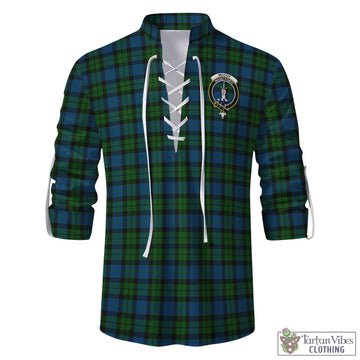 McCoy Tartan Men's Scottish Traditional Jacobite Ghillie Kilt Shirt with Family Crest - Tartan Vibes Clothing