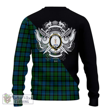 McCoy Tartan Ugly Sweater with Family Crest and Military Logo Style - Tartan Vibes Clothing