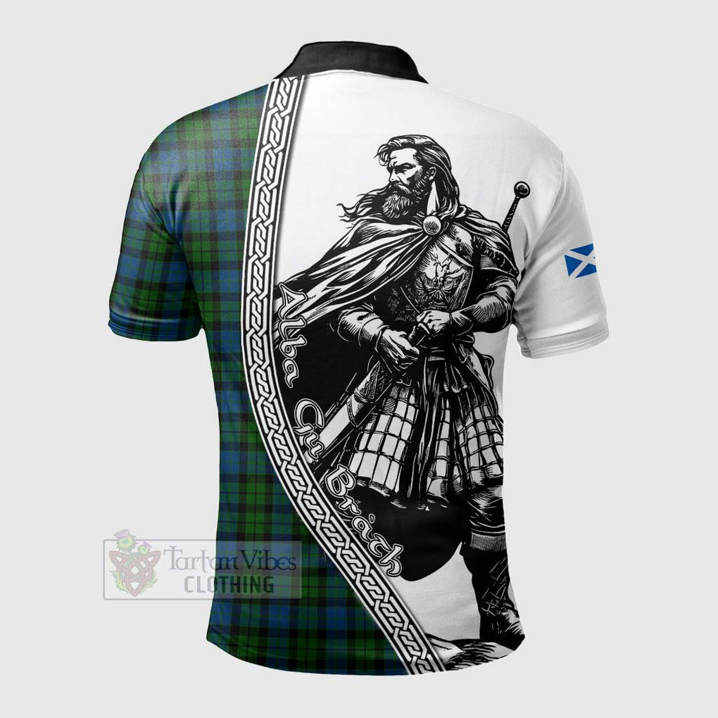 McCoy Tartan Clan Crest Polo Shirt with Highlander Warrior Celtic Style - Tartan Vibes Clothing