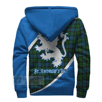 McCoy Family Crest Tartan Sherpa Hoodie Celebrate Saint Andrew's Day in Style - Tartan Vibes Clothing
