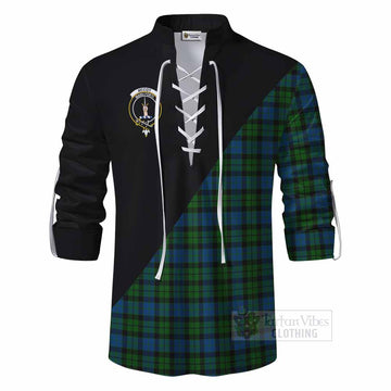 McCoy Tartan Ghillie Kilt Shirt with Family Crest and Military Logo Style - Tartan Vibes Clothing