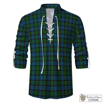 McCoy Tartan Men's Scottish Traditional Jacobite Ghillie Kilt Shirt