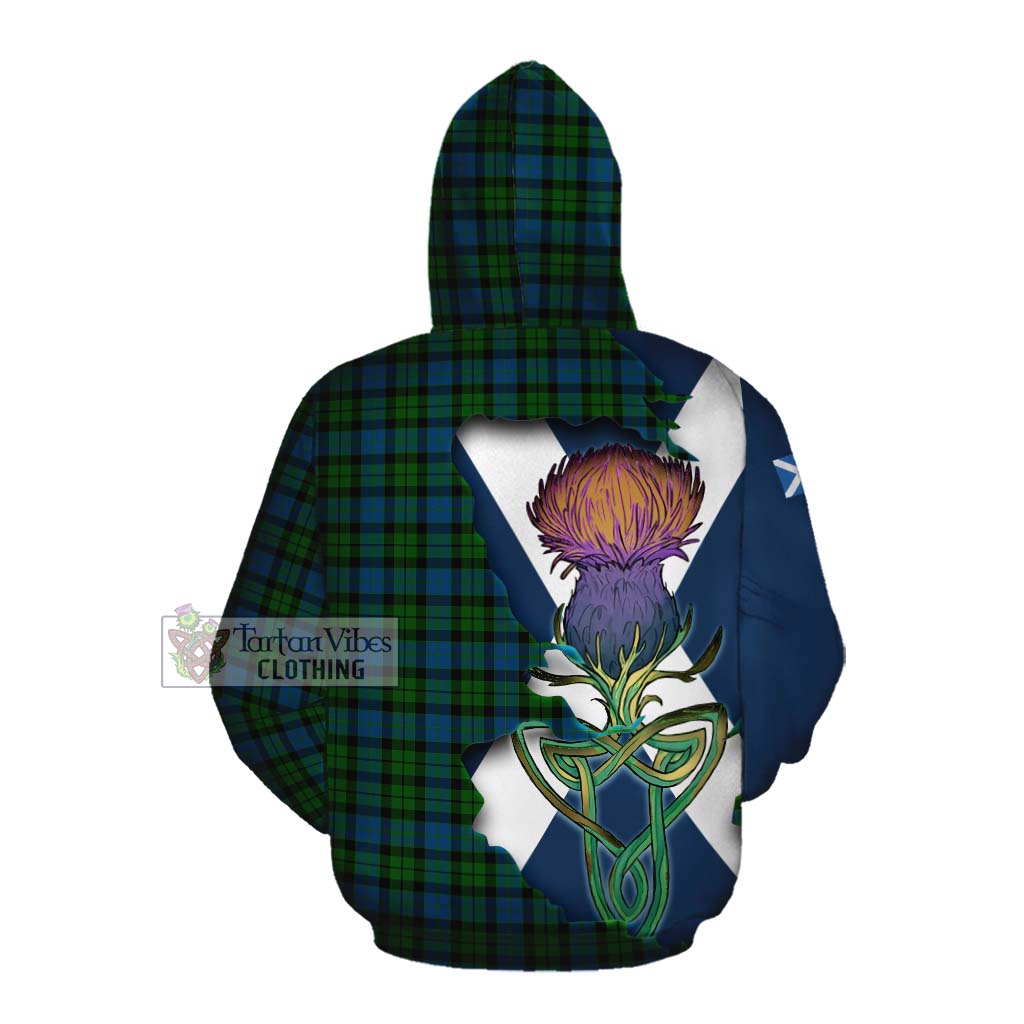 McCoy Tartan Family Crest Cotton Hoodie Scottish Thistle Celtic Inspired Pullover Hoodie - Tartan Vibes Clothing