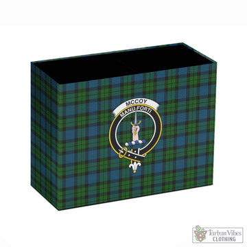 McCoy Tartan Pen Holder with Family Crest - Tartan Vibes Clothing