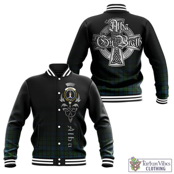 McCoy Tartan Baseball Jacket Featuring Alba Gu Brath Family Crest Celtic Inspired - Tartan Vibes Clothing