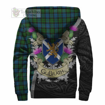 McCoy Tartan Family Crest Sherpa Hoodie Lion Rampant Royal Thistle Shield Celtic Inspired - Tartan Vibes Clothing