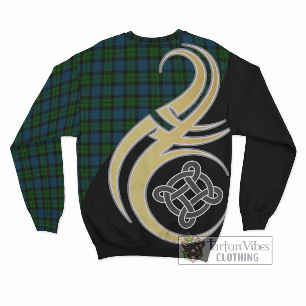McCoy Tartan Sweatshirt with Family Crest and Celtic Symbol Style - Tartan Vibes Clothing