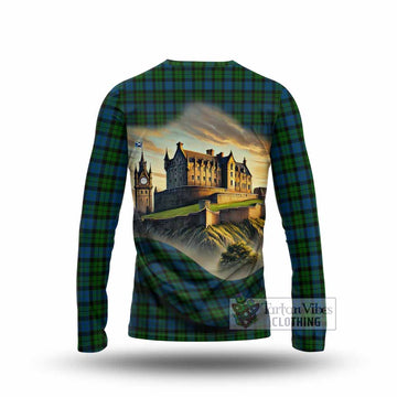 McCoy Tartan Family Crest Long Sleeve T-Shirt with Scottish Ancient Castle Style - Tartan Vibes Clothing