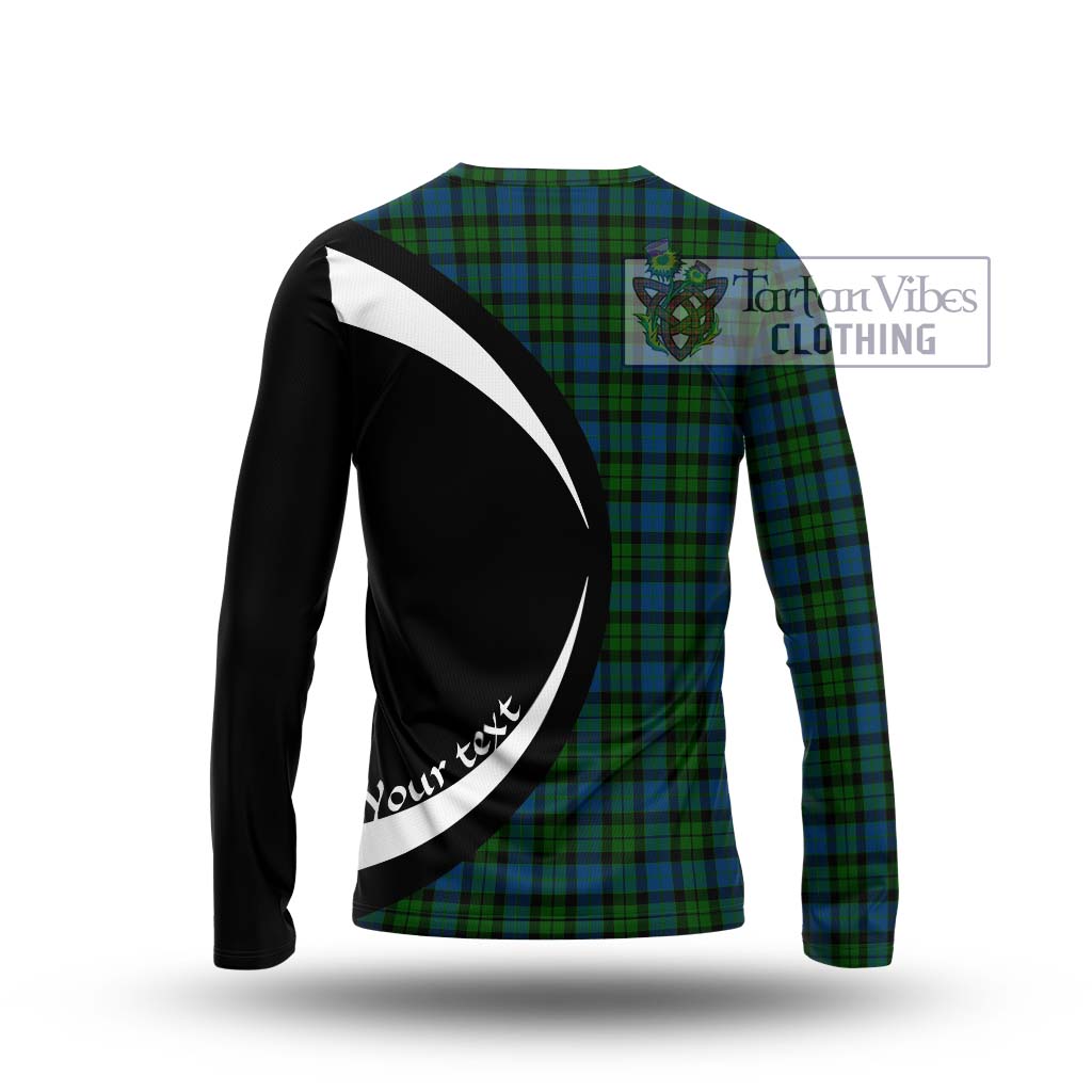 McCoy Tartan Long Sleeve T-Shirt with Family Crest Circle Style - Tartan Vibes Clothing