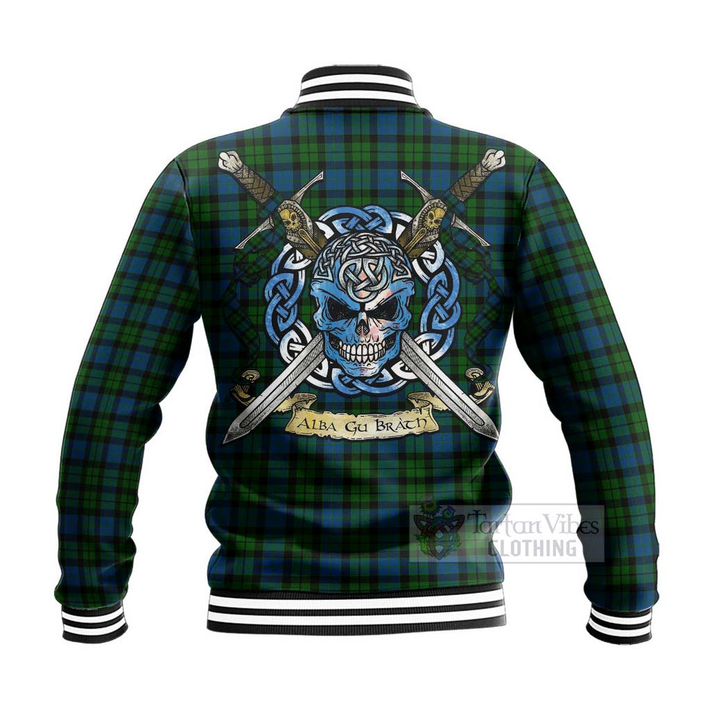 McCoy Tartan Baseball Jacket with Family Crest Celtic Skull Style - Tartan Vibes Clothing