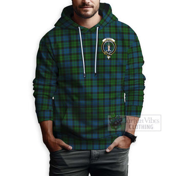 McCoy Tartan Hoodie with Family Crest and Bearded Skull Holding Bottles of Whiskey - Tartan Vibes Clothing