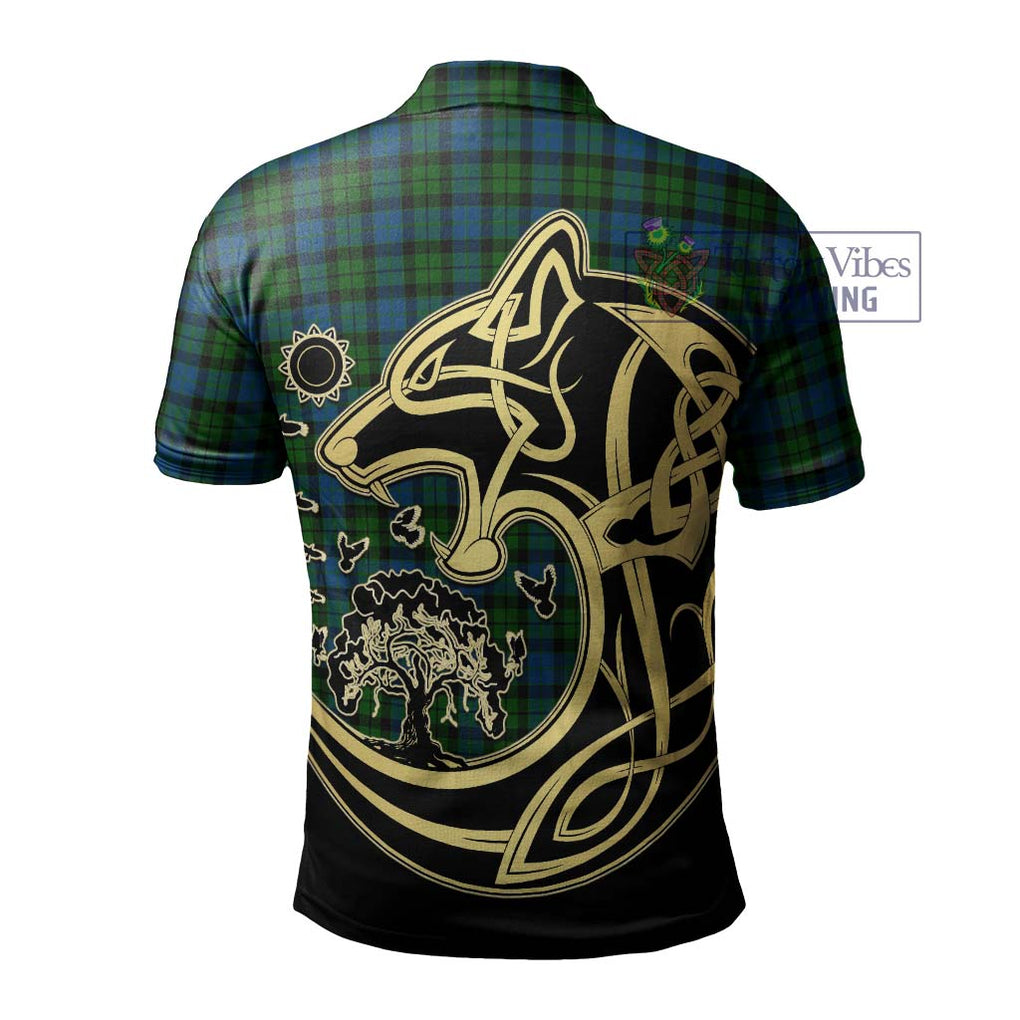 McCoy Tartan Polo Shirt with Family Crest Celtic Wolf Style - Tartan Vibes Clothing