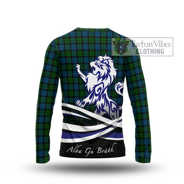 McCoy Tartan Long Sleeve T-Shirt with Alba Gu Brath Regal Lion Emblem - Tartan Vibes Clothing