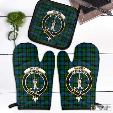 McCoy Tartan Combo Oven Mitt & Pot-Holder with Family Crest - Tartan Vibes Clothing