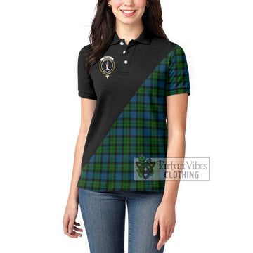 McCoy Tartan Women's Polo Shirt with Family Crest and Military Logo Style - Tartan Vibes Clothing