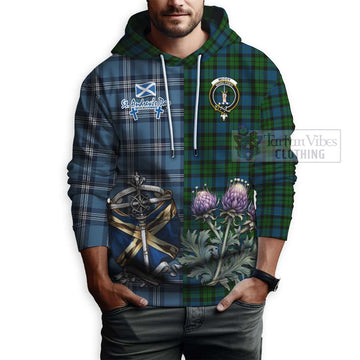 McCoy Tartan Hoodie Happy St. Andrew's Day Half Tartan Style - Tartan Vibes Clothing