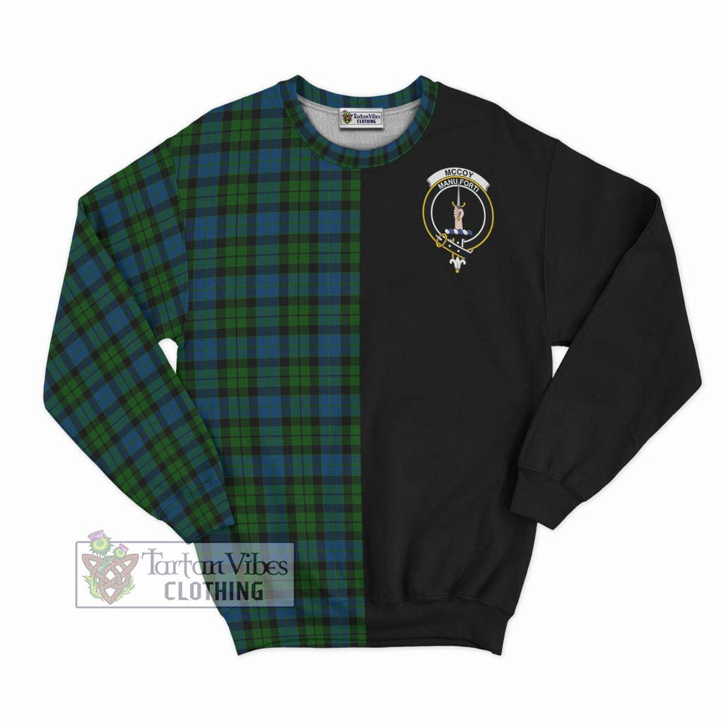 McCoy Tartan Sweatshirt with Family Crest and Half Of Me Style - Tartan Vibes Clothing
