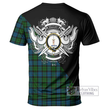 McCoy Tartan T-Shirt with Family Crest and Military Logo Style - Tartan Vibes Clothing