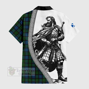 McCoy Tartan Clan Crest Hawaiian Shirt with Highlander Warrior Celtic Style - Tartan Vibes Clothing