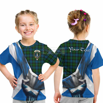 McCoy Tartan Kid T-Shirt with Family Crest Scotland Patriotic Style - Tartan Vibes Clothing