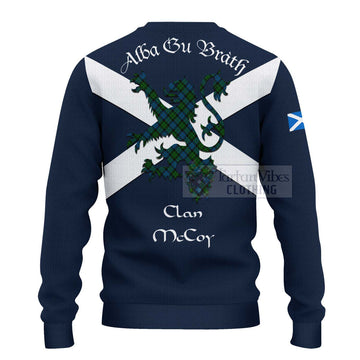 McCoy Tartan Lion Rampant Ugly Sweater Proudly Display Your Heritage with Alba Gu Brath and Clan Name - Tartan Vibes Clothing