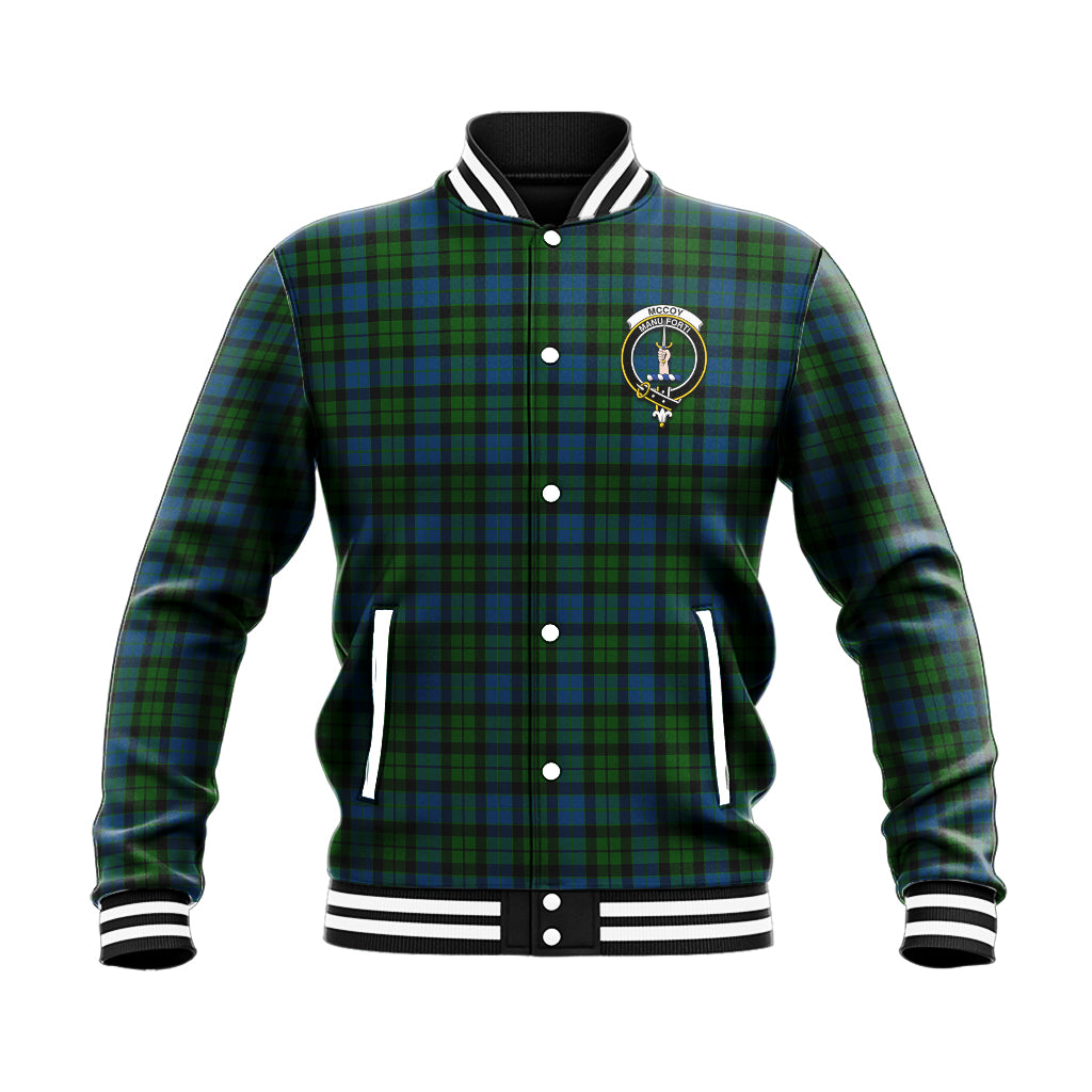 McCoy Tartan Baseball Jacket with Family Crest - Tartan Vibes Clothing