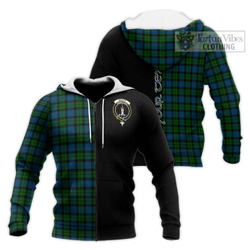 McCoy Tartan Knitted Hoodie with Family Crest and Half Of Me Style Unisex Knitted Zip Hoodie - Tartan Vibes Clothing