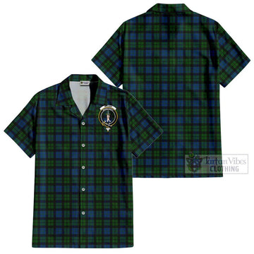 McCoy Tartan Cotton Hawaiian Shirt with Family Crest - Tartan Vibes Clothing