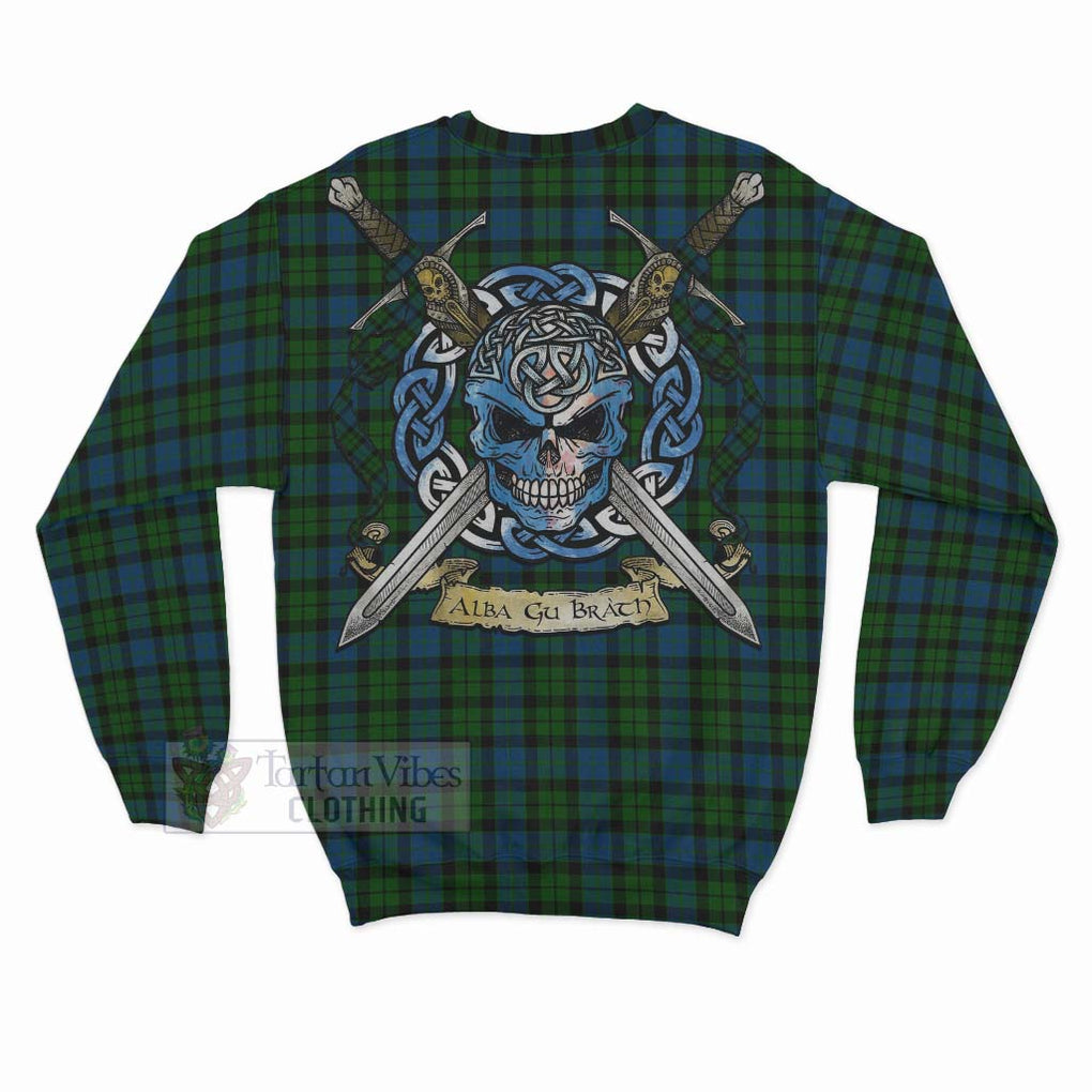 McCoy Tartan Sweatshirt with Family Crest Celtic Skull Style - Tartan Vibes Clothing