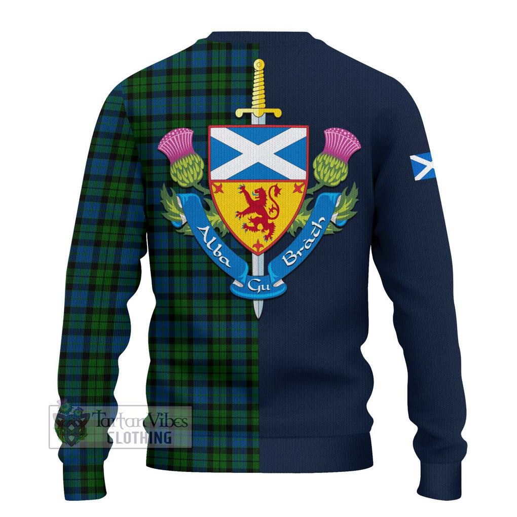 McCoy Tartan Ugly Sweater Alba with Scottish Lion Royal Arm Half Style - Tartan Vibes Clothing
