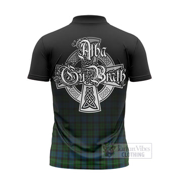 McCoy Tartan Zipper Polo Shirt Featuring Alba Gu Brath Family Crest Celtic Inspired - Tartan Vibes Clothing