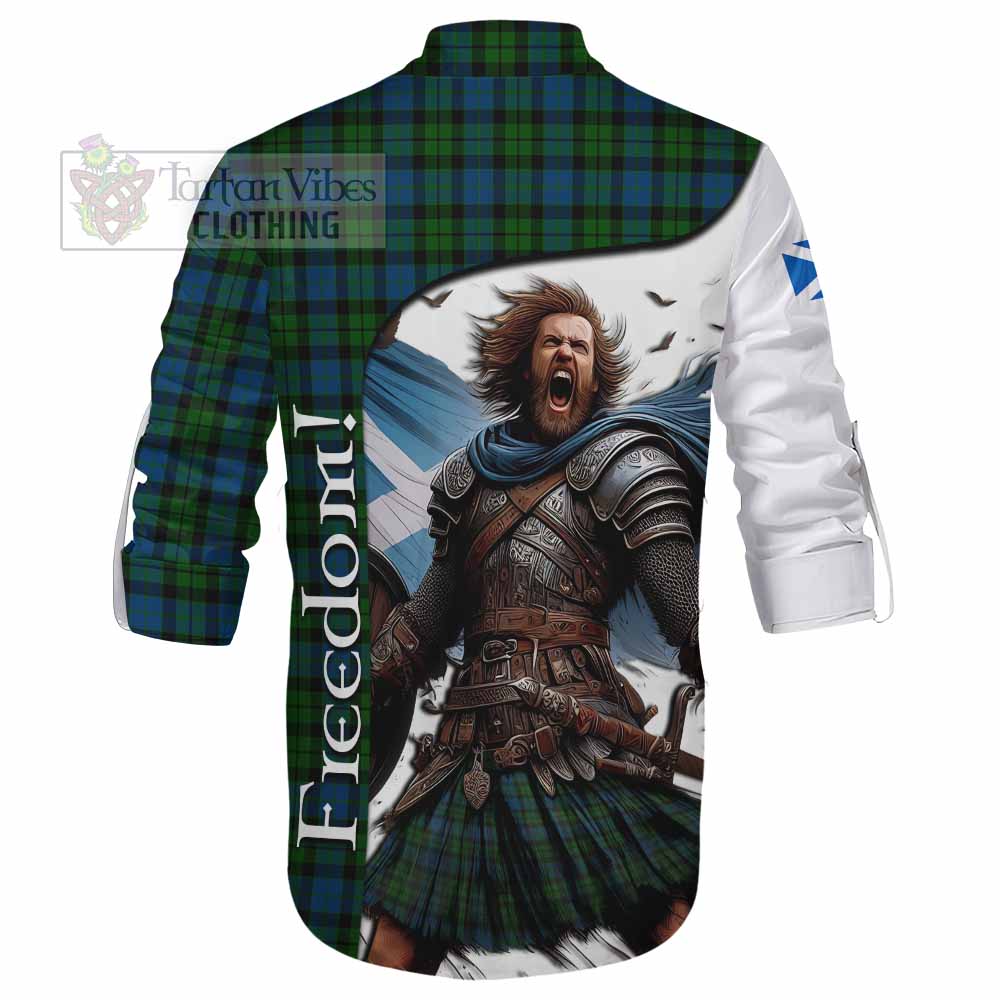 Tartan Vibes Clothing McCoy Crest Tartan Ghillie Kilt Shirt Inspired by the Freedom of Scottish Warrior