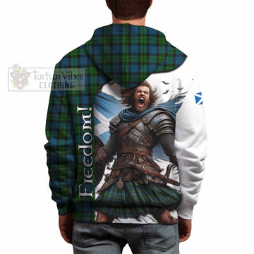 Tartan Vibes Clothing McCoy Crest Tartan Hoodie Inspired by the Freedom of Scottish Warrior