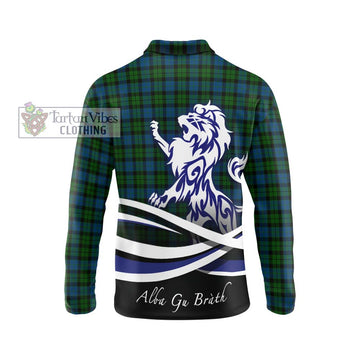 McCoy Tartan Long Sleeve Polo Shirt with Alba Gu Brath Regal Lion Emblem - Tartan Vibes Clothing