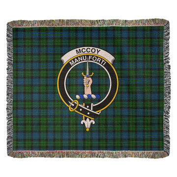 McCoy Tartan Woven Blanket with Family Crest