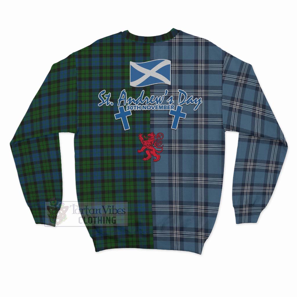 McCoy Tartan Sweatshirt Happy St. Andrew's Day Half Tartan Style - Tartan Vibes Clothing