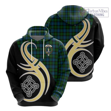 McCoy Tartan Hoodie with Family Crest and Celtic Symbol Style - Tartan Vibes Clothing